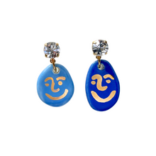 Load image into Gallery viewer, Buddoh Blue Earrings *
