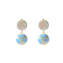 Load image into Gallery viewer, Hola Amor Blue Earrings *
