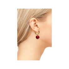 Load image into Gallery viewer, Ari Red Wine Earrings *
