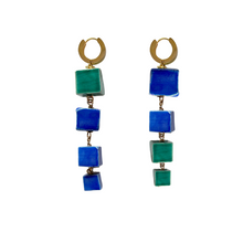 Load image into Gallery viewer, Tetris Blue Earrings *
