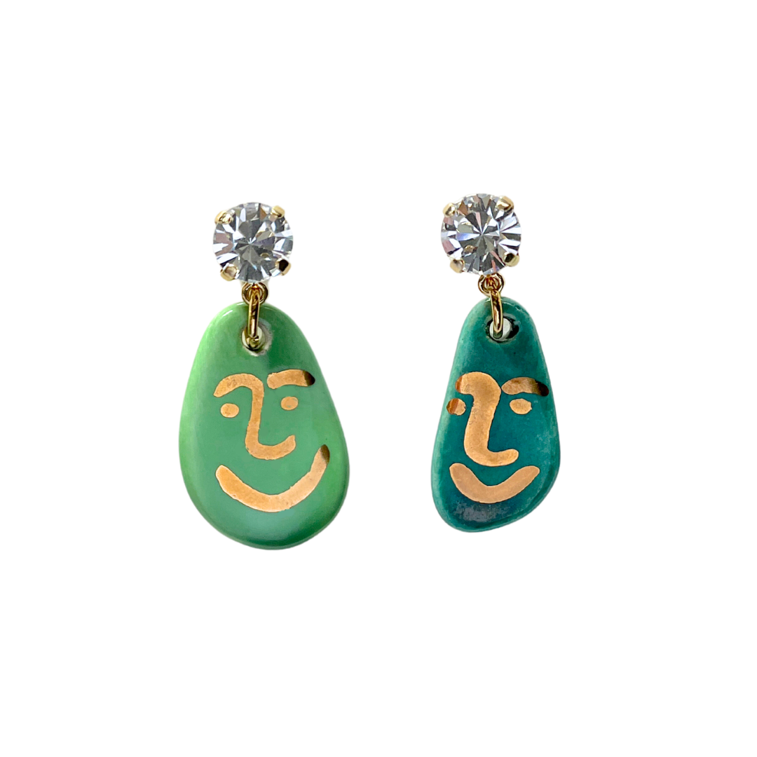 Buddoh Green Earrings*