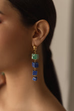 Load image into Gallery viewer, Tetris Red Wine Earrings *
